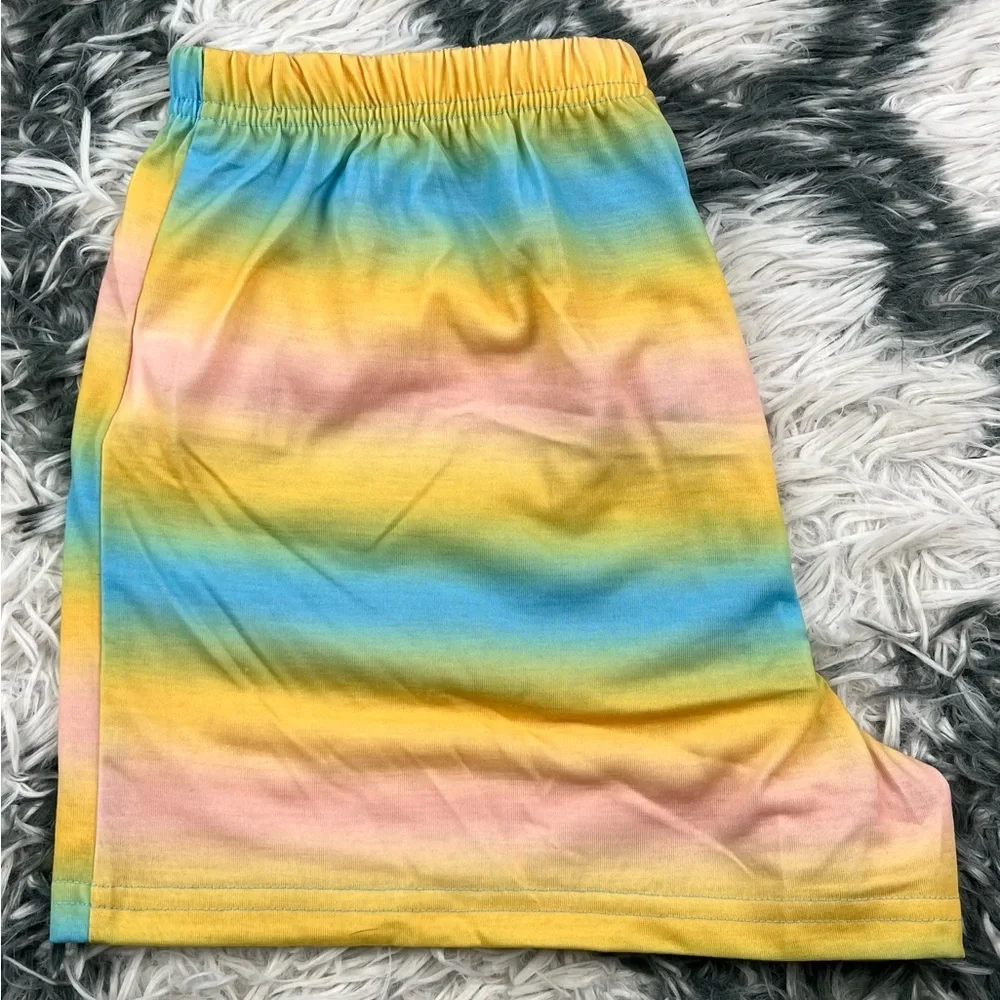 Lucky Brand Kid Girls Multi-color Pajama Shorts Size L (14-16)